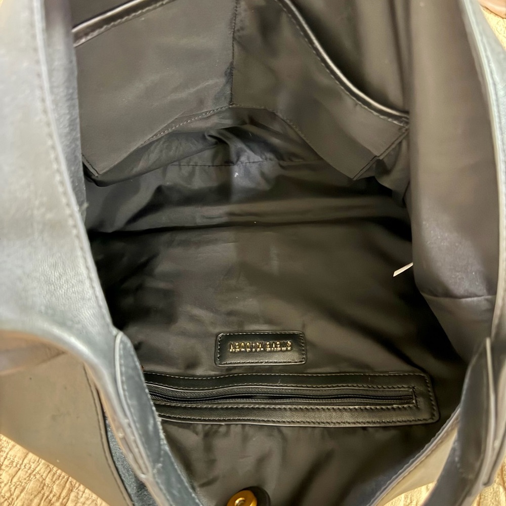 Steve Madden Black Slouchy Leather Shoulder Bag - Picture 3 of 11